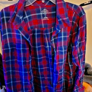 Size petite large flannel